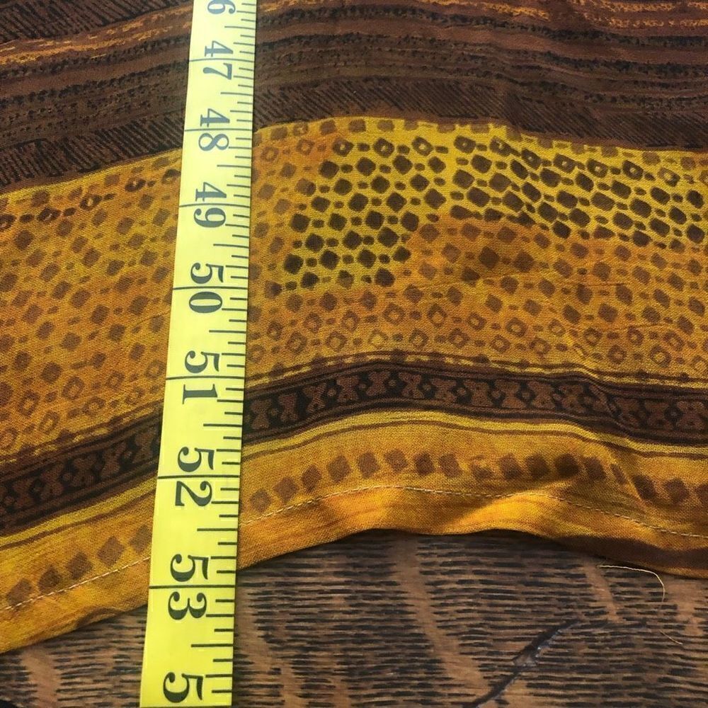 Cache Three Piece Brown and Gold Boho Tunic and Harem Pants - Picture 13 of 16